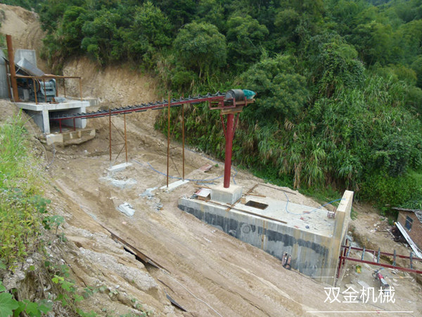 雙金機械客戶石料生產線