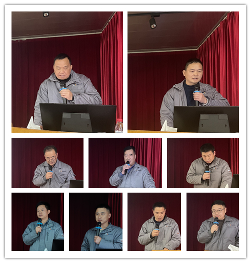 公司各部門代表上臺(tái)做工作匯報(bào)與學(xué)習(xí)分享